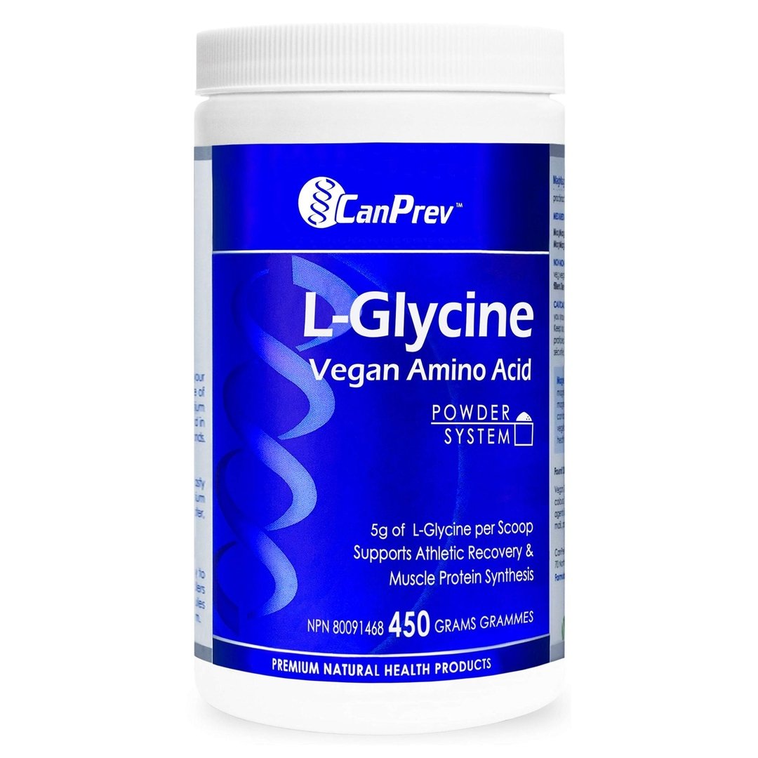 Canprev L-Glycine Powder 450g - Pure Amino Acid Supplement for Stress Relief, Sleep Support & Muscle Recovery - Ideal for Athletes, Fitness Enthusiasts & Wellness Seekers
