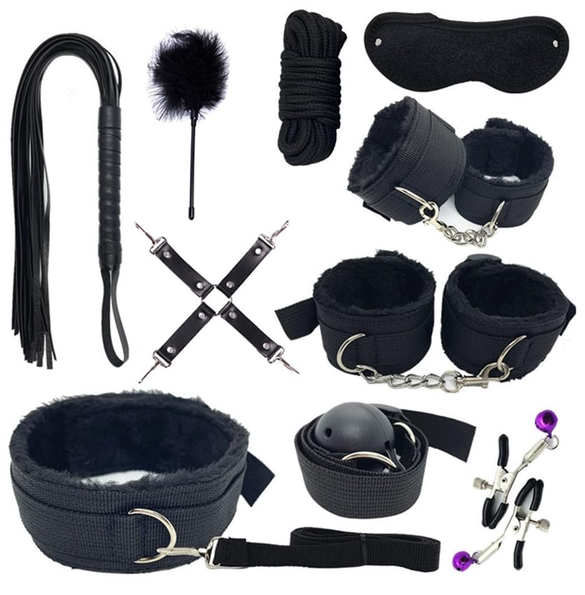 **Adjustable Bondage Restraint Kit for Couples – Soft Wrist & Ankle Cuffs, Spreader Bar, Bed Straps – Enhance Intimacy & Play in the Bedroom**    *(Use Case: Perfect for couples exploring BDSM, role play, or adding excitement to intimate moments.)*