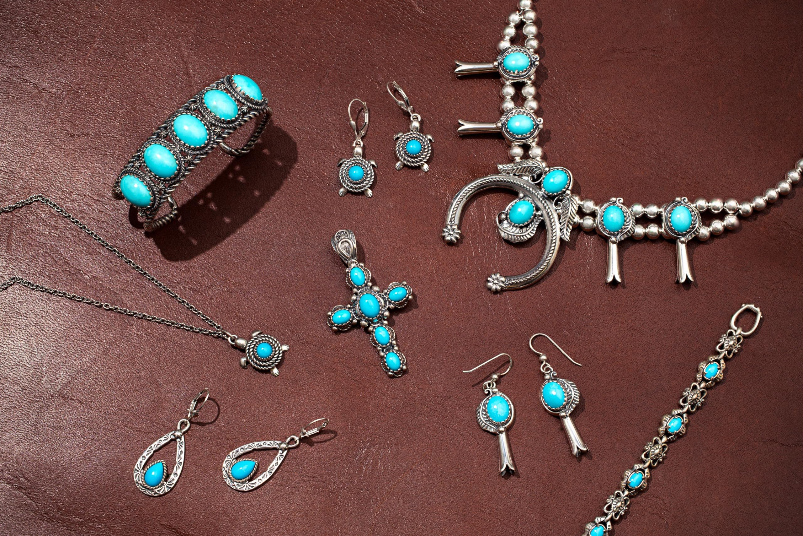 Sterling Silver Women's Drop Dangle Earrings with Gemstone | Western Style Jewelry for Cowgirl, Boho & Casual Outfits | Perfect for Parties, Weddings & Everyday Wear