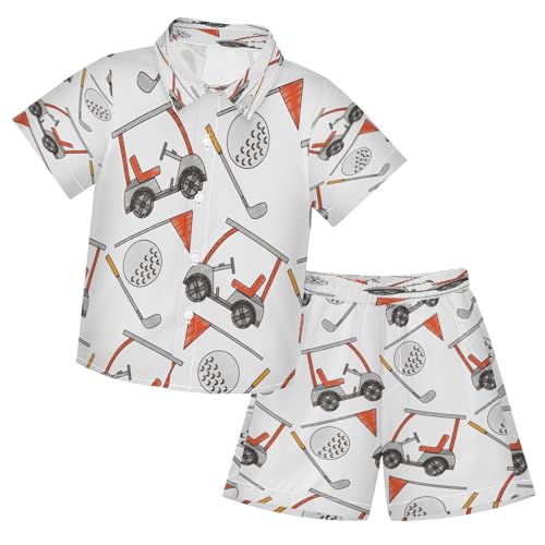 Golf Club Car Sport Flag Ball
