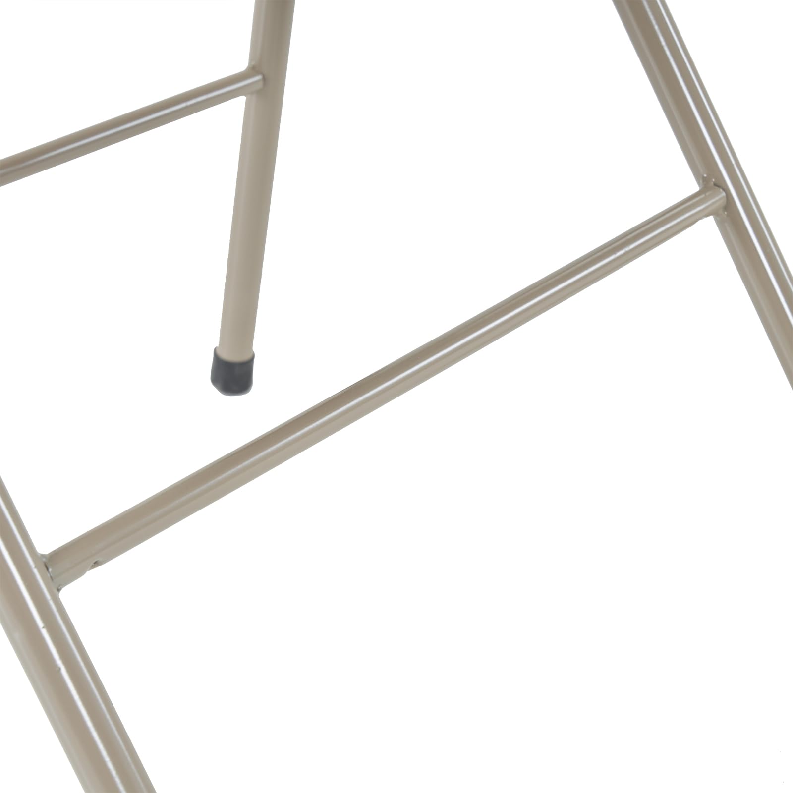 8 Pack Folding Chairs with Padded Seat & Back - Heavy Duty Steel Frame Stackable Chairs for Indoor/Outdoor Use - 330lb Capacity - Perfect for Office, Wedding, Party, Events & Camping - Comfortable & Portable (Khaki)