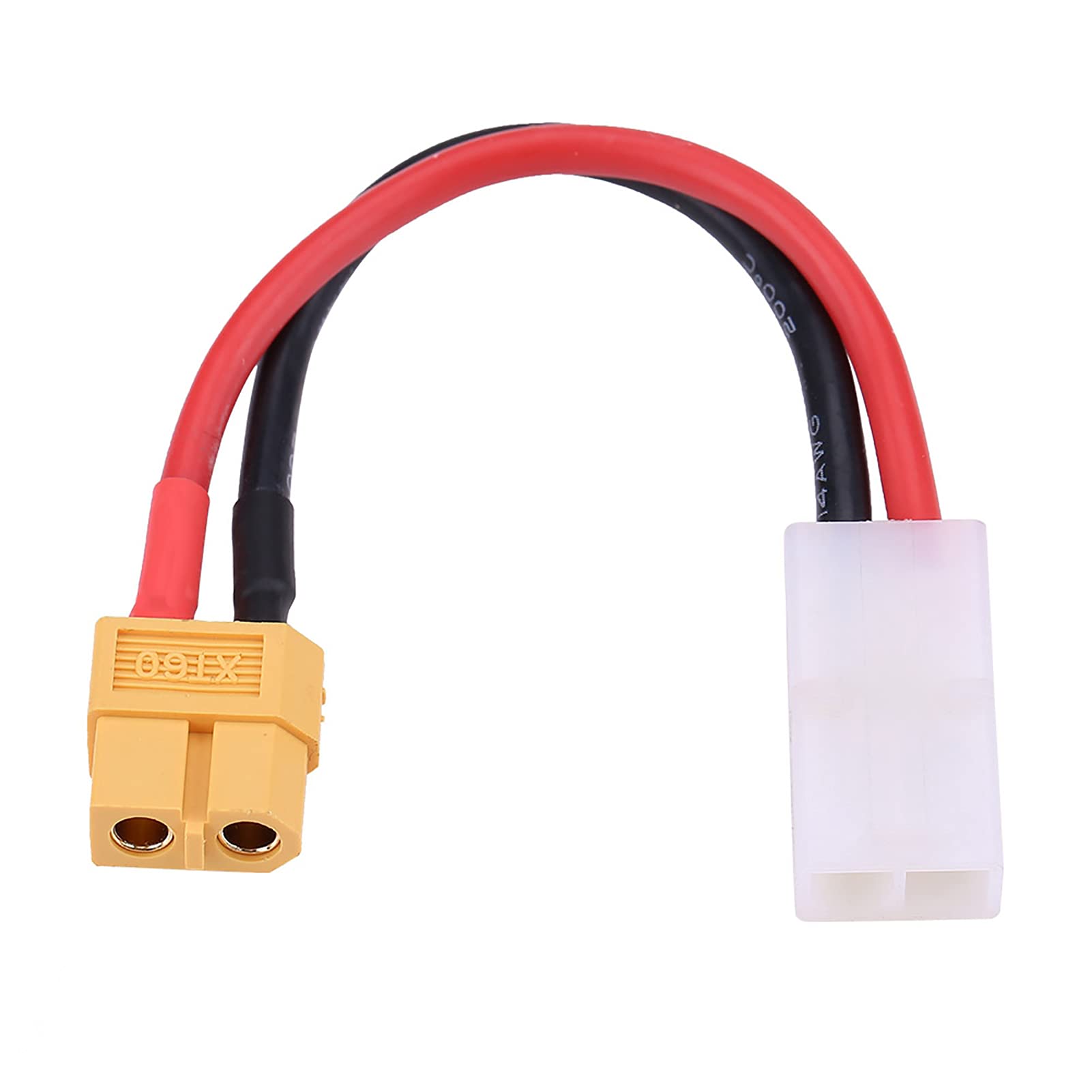 **Heavy-Duty 14AWG Silicone RC Connector Cable - Durable Adapter for RC Charging, Compact & Universal Fit for Industry & Home Use | Perfect for RC Cars, Drones, and Power Tools**