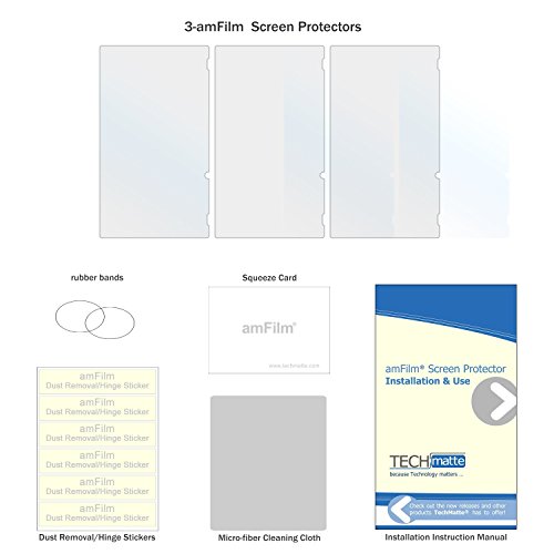 amFilm Matte Screen Protector for Nintendo Switch 2017 (3-Pack) - Anti-Glare Gaming Protection