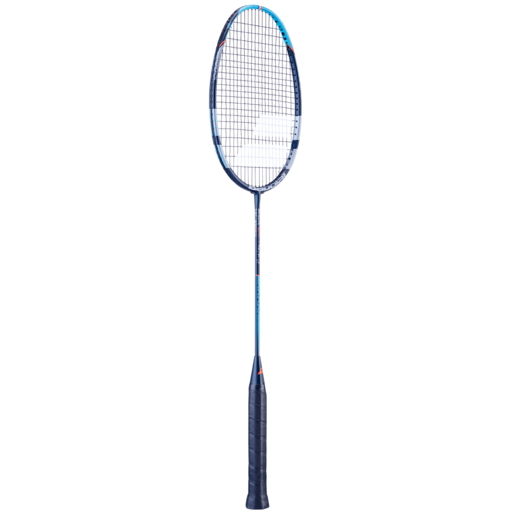Babolat Satellite Blast Unstrung Badminton Racket - Lightweight Carbon Fiber Shaft for Power & Control [Blue/Red] - Perfect for Competitive Play & Training Sessions