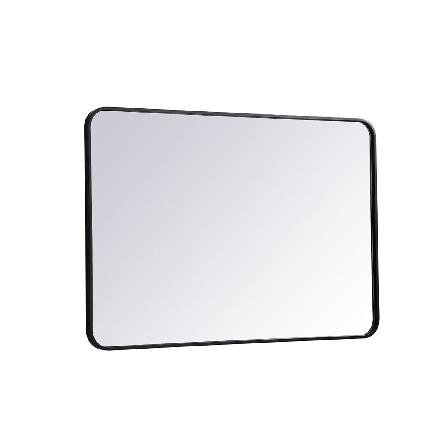Elegant Black Metal Mirror 27x40 for Home Decor