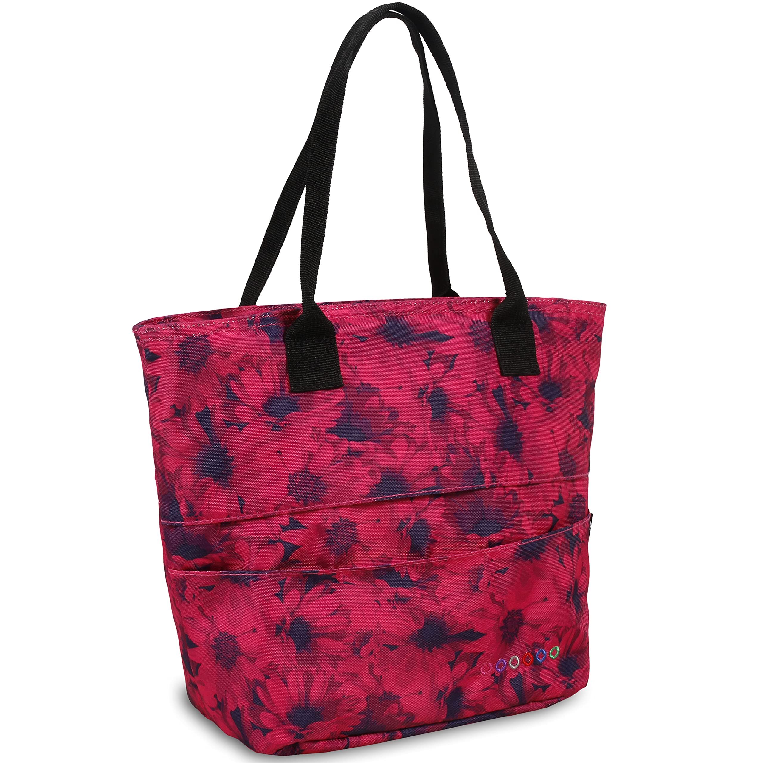 J World New York Insulated Lunch Tote Bag for Women & Teen Girls - Leakproof Reusable Lunch Box with Handle, Perfect for Work, School & Picnics | Bellis Design