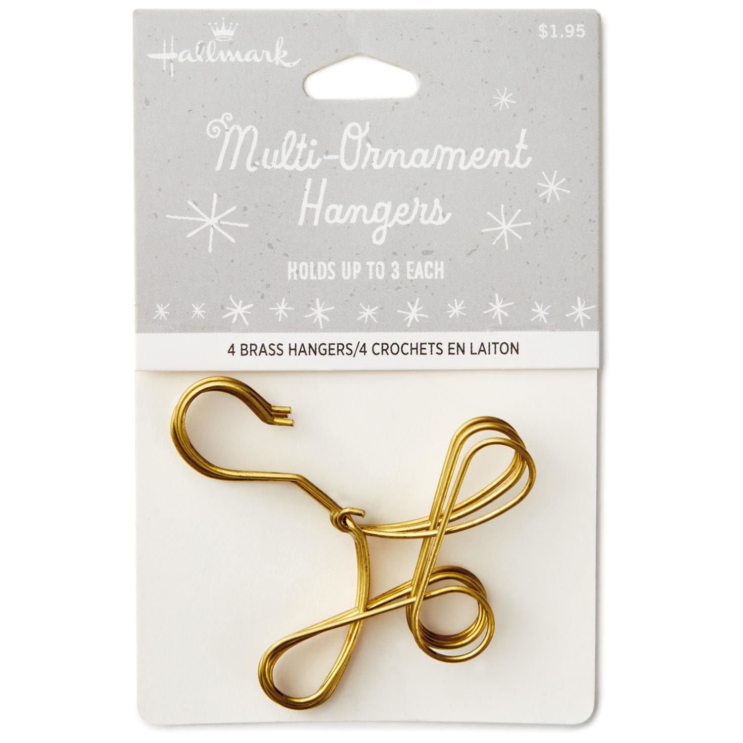 Hallmark Keepsake Christmas Mini Ornament Hooks - Set of 4 Miniature Hangers for Small Tree Decorations | Perfect for Holiday Decor, DIY Crafts & Gift Wrapping