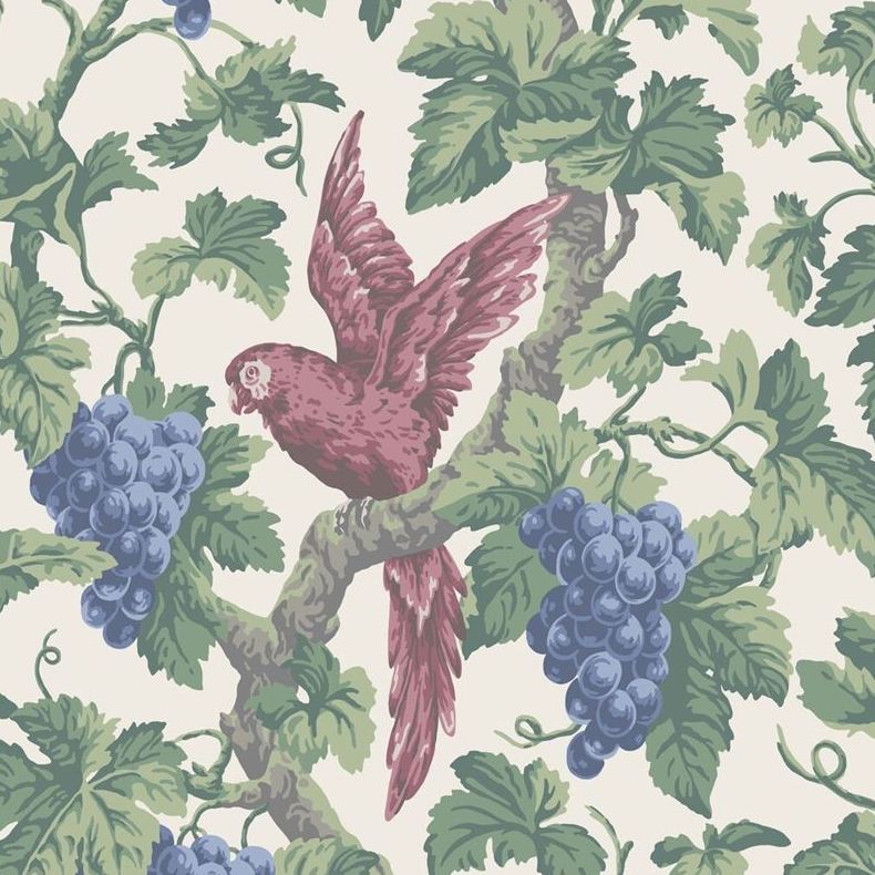 Cole & Son Woodvale Orchard Multi-Color Botanical Wallpaper Roll - Vintage Floral Design for Living Room, Bedroom & Dining Room Decor
