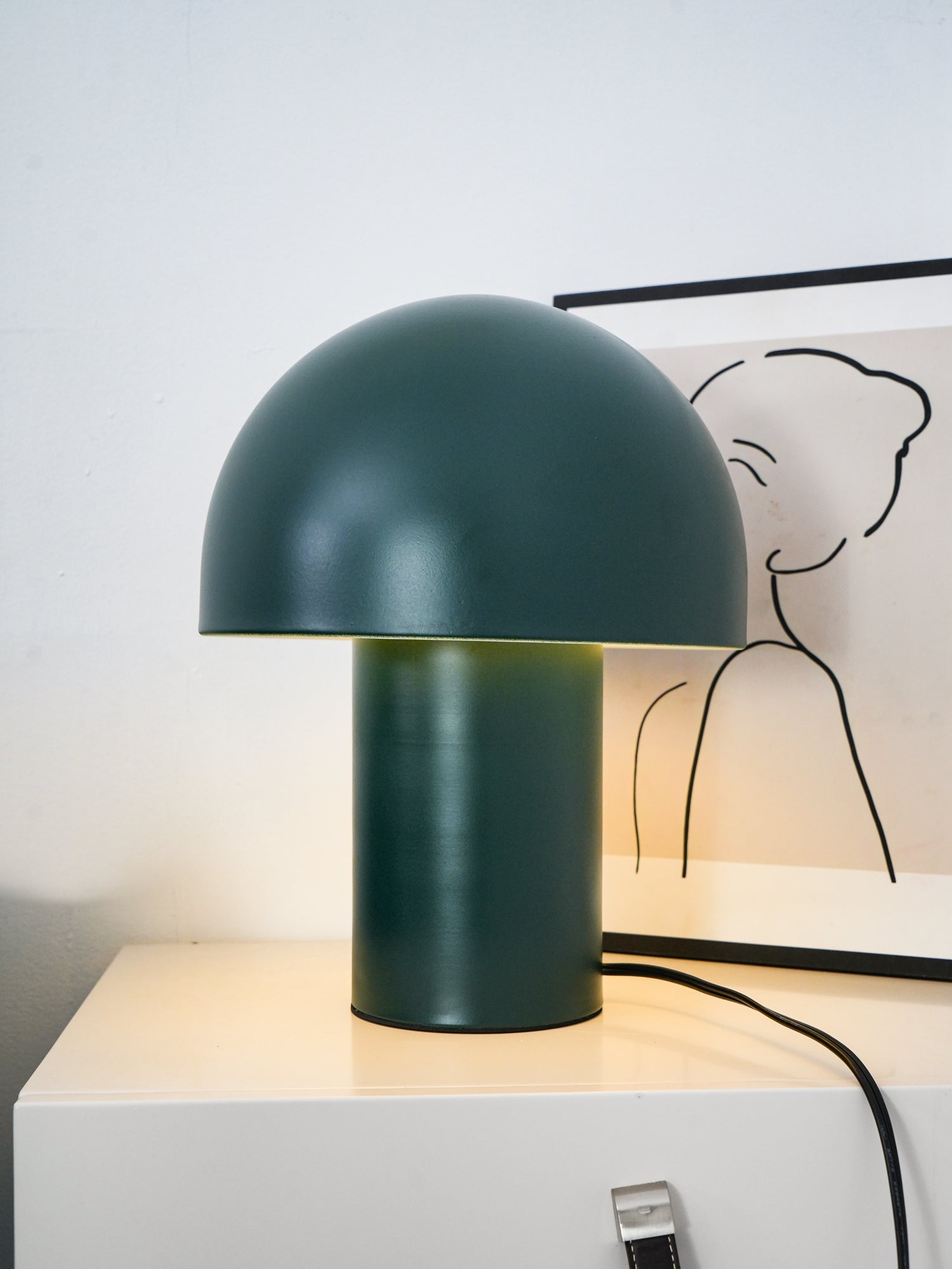 Mushroom Umbrella Table Lamp - Cute Night Light for Bedroom, Nursery, Living Room - Warm White LED Mood Lighting for Home Decor & Cozy Ambience