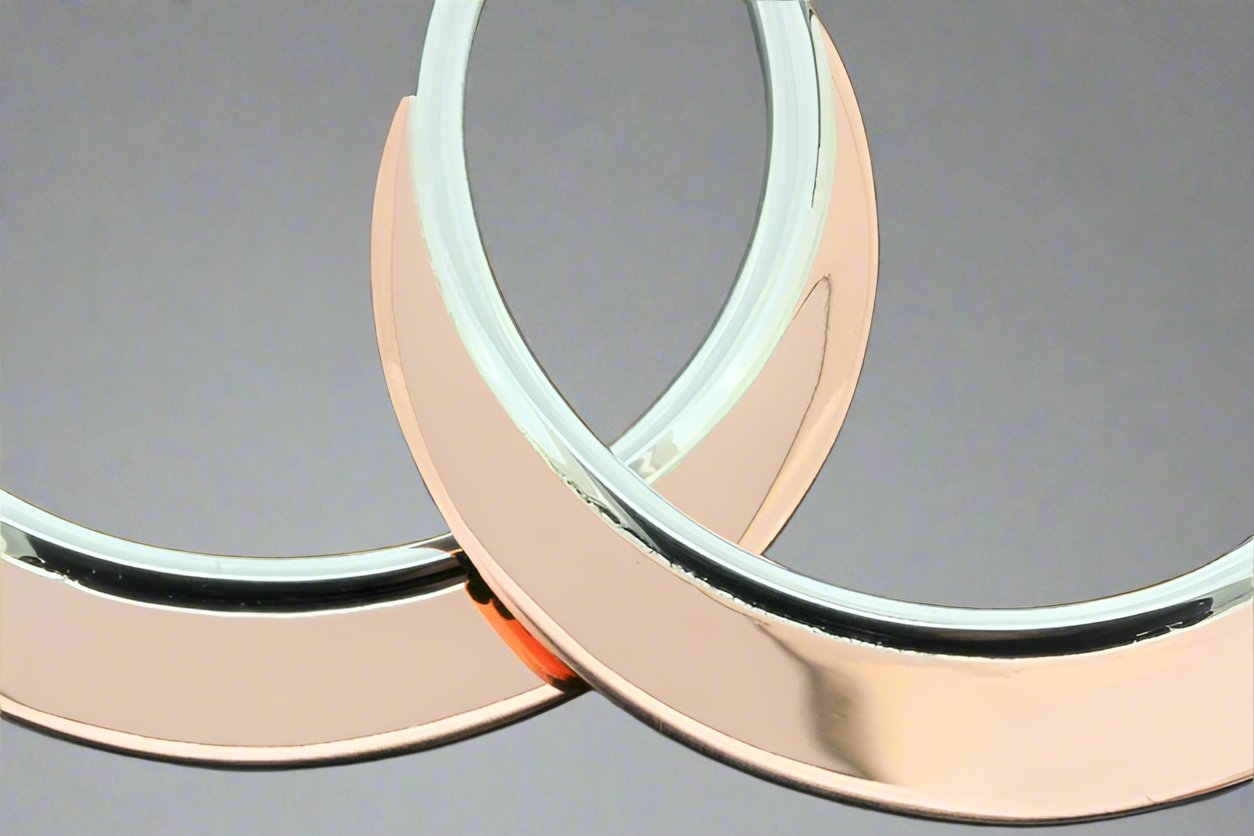 Large Hoop Earrings - Copper & Silver Dangle Earrings for Women | Boho Chic Jewelry for Everyday Wear & Special Occasions