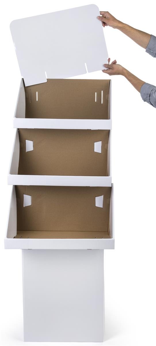3-Tier Floor Display Bins Set of 3 - 65.75
