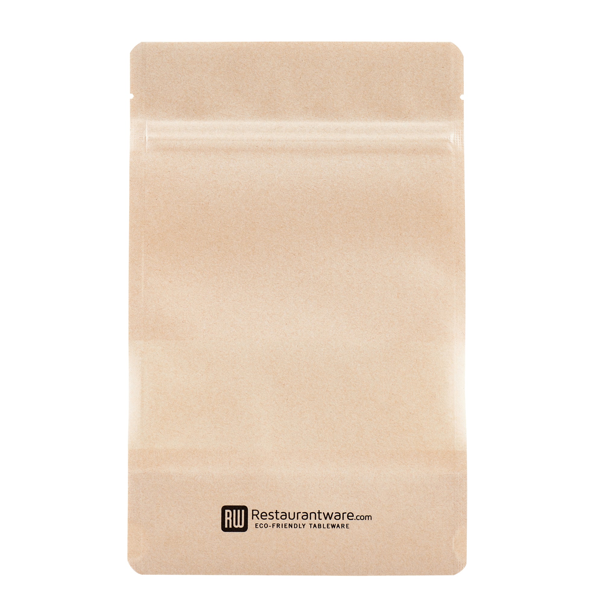 Kraft Plastic Medium Window Bags 8x5x1.75 Inches - Heat Sealable Food Storage Bags (100 Count) - Perfect for Bakery, Candy, Cookies & Small Business Packaging