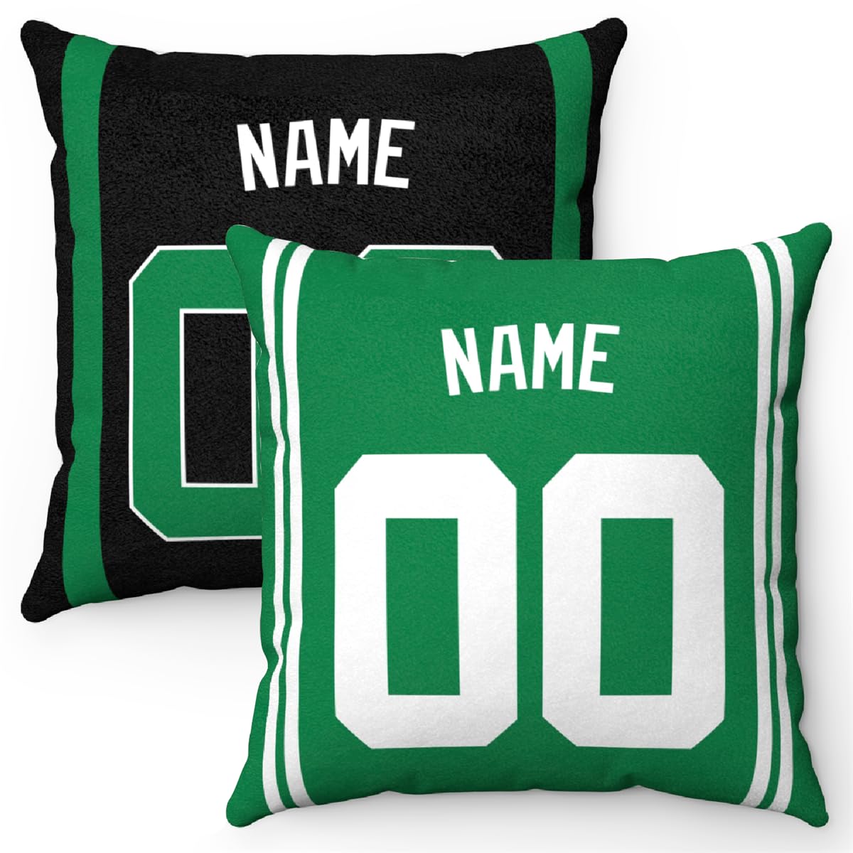 Personalized Boston Pillow Throw - Custom Name & Number Pillow Gift for Men, Women & Youth (1 Pack) - Perfect for Home Decor, Sports Fan Gifts & Birthday Presents