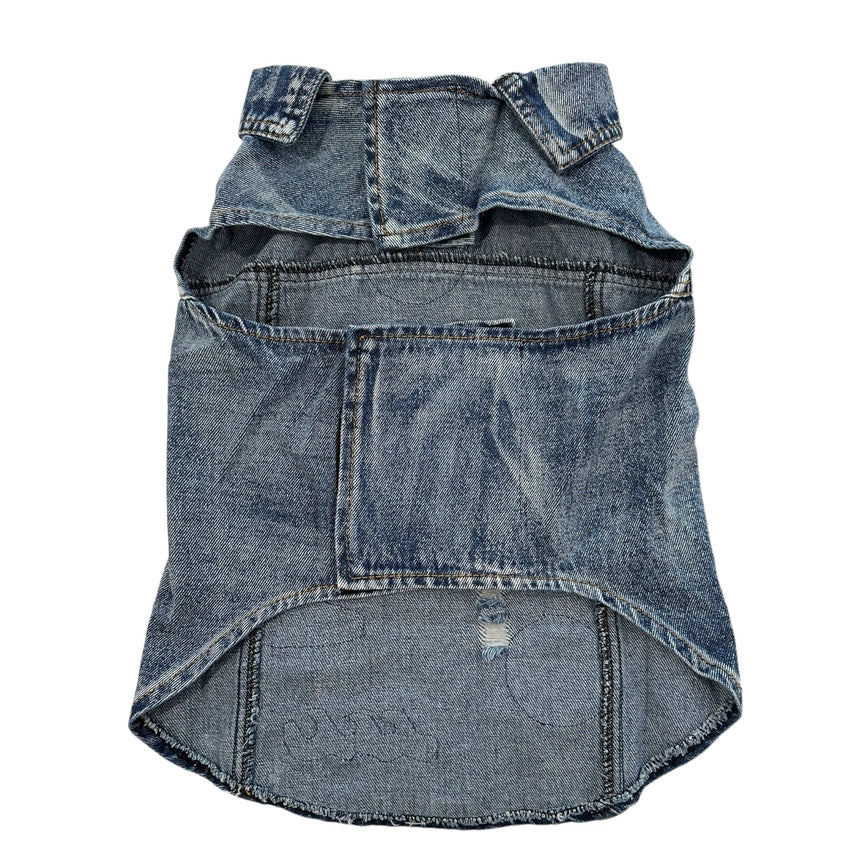Stylish Denim Rocker Vest for Women - Trendy Wide Pawsitivity Vest - Perfect for Concerts, Parties & Casual Outfits