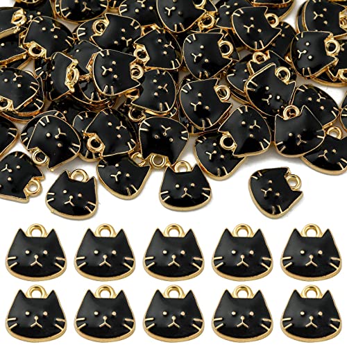 Black Cat Head-10pcs