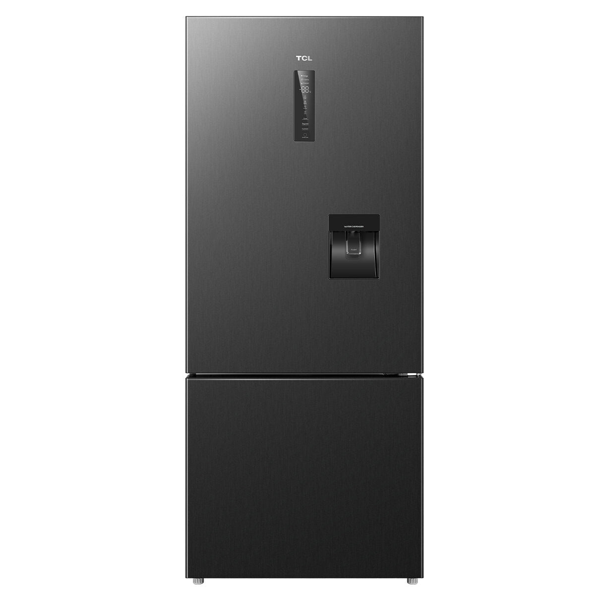 TCL 412L Bottom Mount Refrigerator - Matte Black (C440BFB) | Energy Efficient, Spacious Freezer & Fridge | Perfect for Kitchens, Apartments & Small Homes