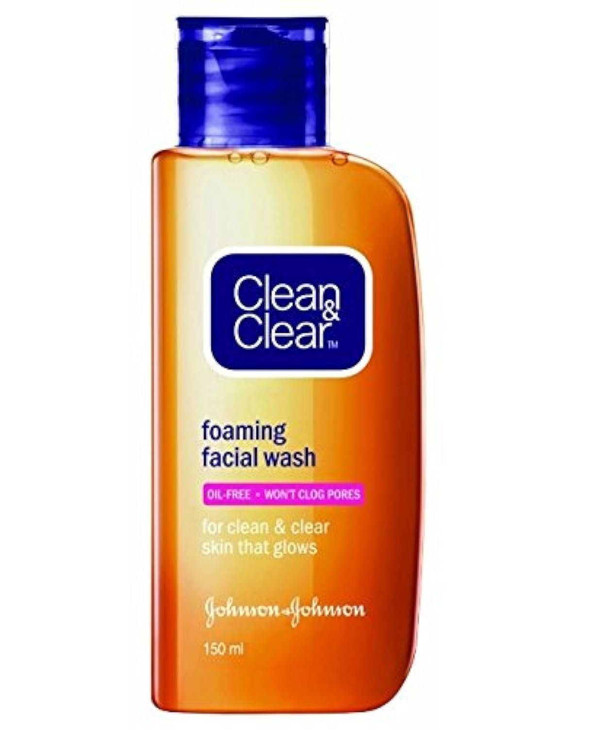Clean & Clear Foaming Facial Cleanser for Oily & Acne-Prone Skin - 5.07 fl oz (150ml) - Oil-Free Face Wash for Daily Skincare Routine, Morning & Night Use