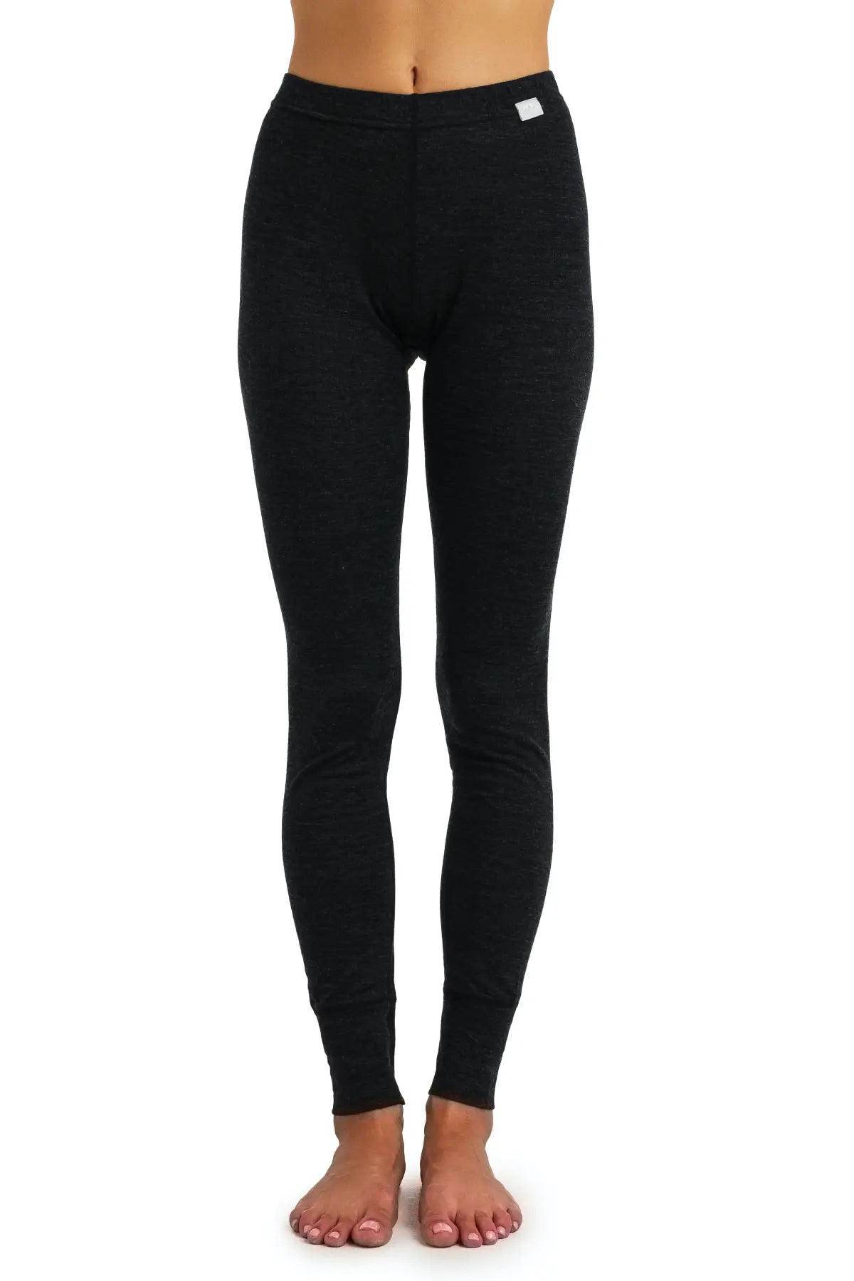 Women's Merino Wool Pants - 165 GSM Heathered Black | Warm & Comfortable Winter Hiking & Travel Pants for Outdoor Activities