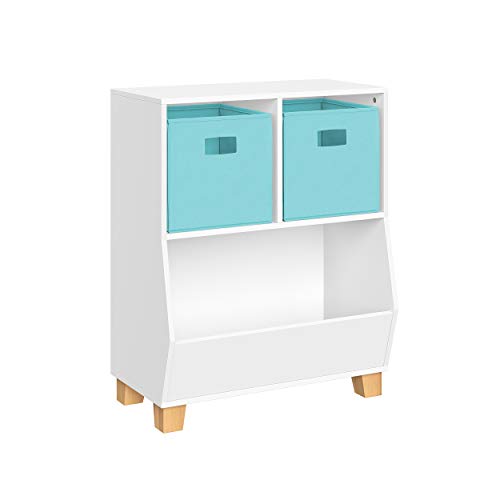 White With 2 Aqua Bins