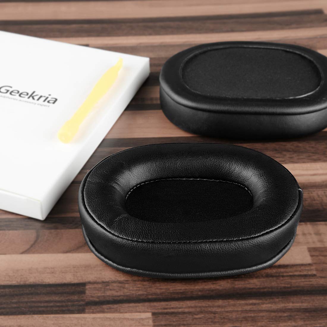 Geekria QuickFit Replacement Ear Pads for Sony MDR-7506, MDR-V6, MDR-CD900ST Headphones - Premium Memory Foam Ear Cushions & Earpads (Black) - Perfect for Studio Recording, DJing, Gaming & Travel Comfort