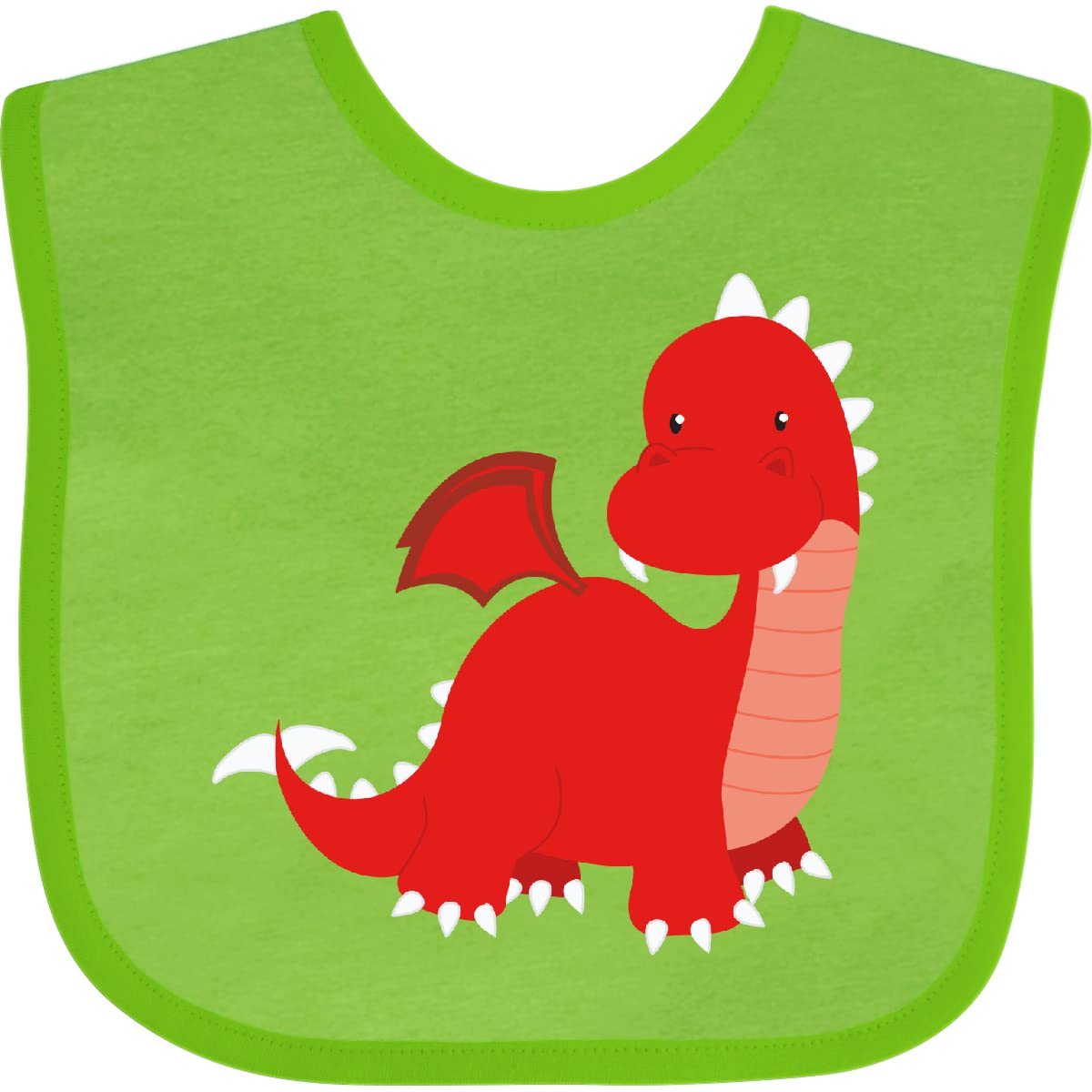 Adorable Red Dragon Baby Bib - Perfect for Feeding & Playtime