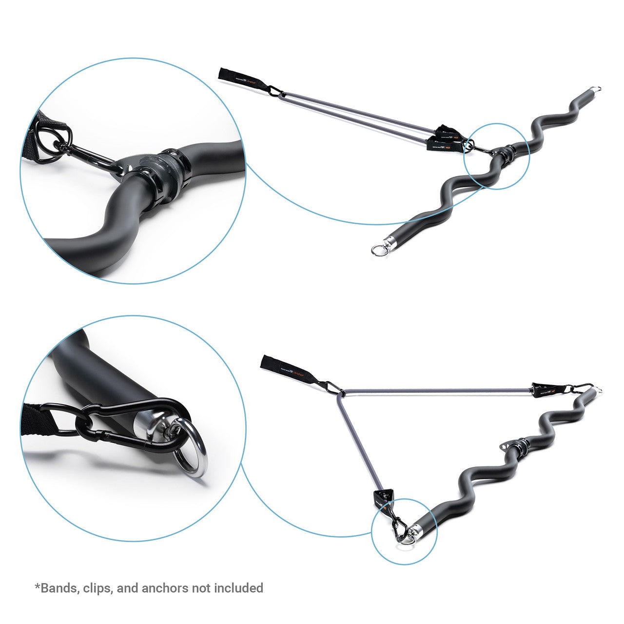 Premium Lat Pulldown & Bicep Curl Bar - Heavy Duty Exercise Equipment for Home Gym Workouts | BBEB 7355 | Bionic Body | Perfect for Strength Training & Muscle Building