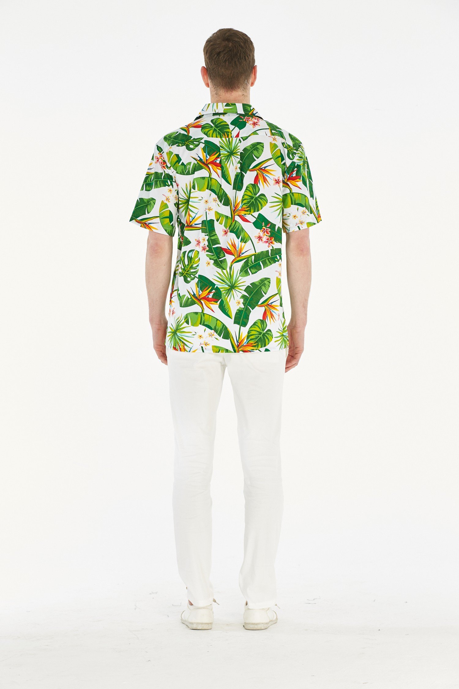 Father Daughter Matching Hawaiian Luau Dance Shirts & Muumuu Dresses - Tropical Bird of Paradise Print for Beach Party, Family Vacation & Hula Dance Performance