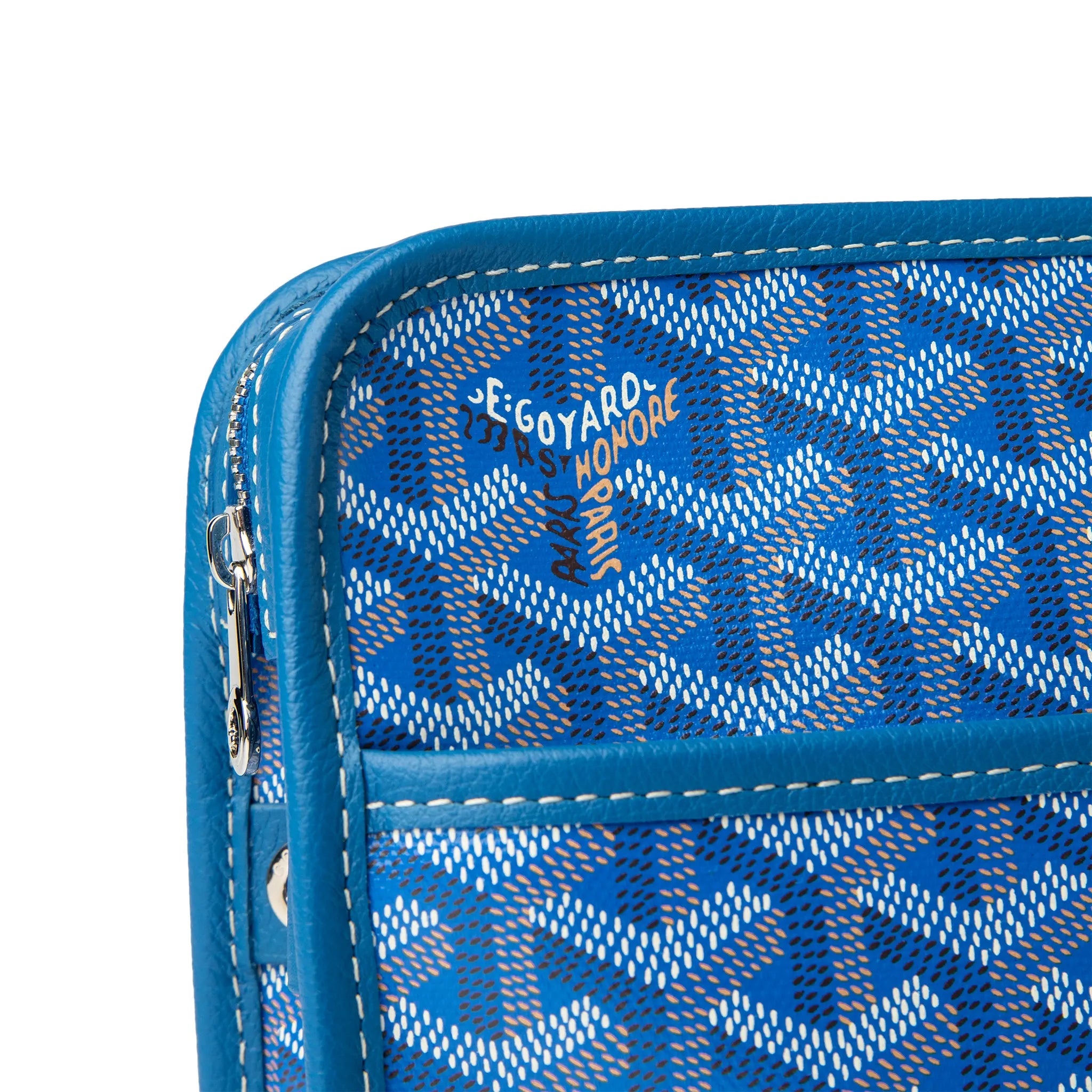 Goyard Jouvence MM Sky Blue Travel Cosmetic Bag | Waterproof Wash Pouch for Toiletries & Makeup | Perfect for Travel, Gym & Daily Use