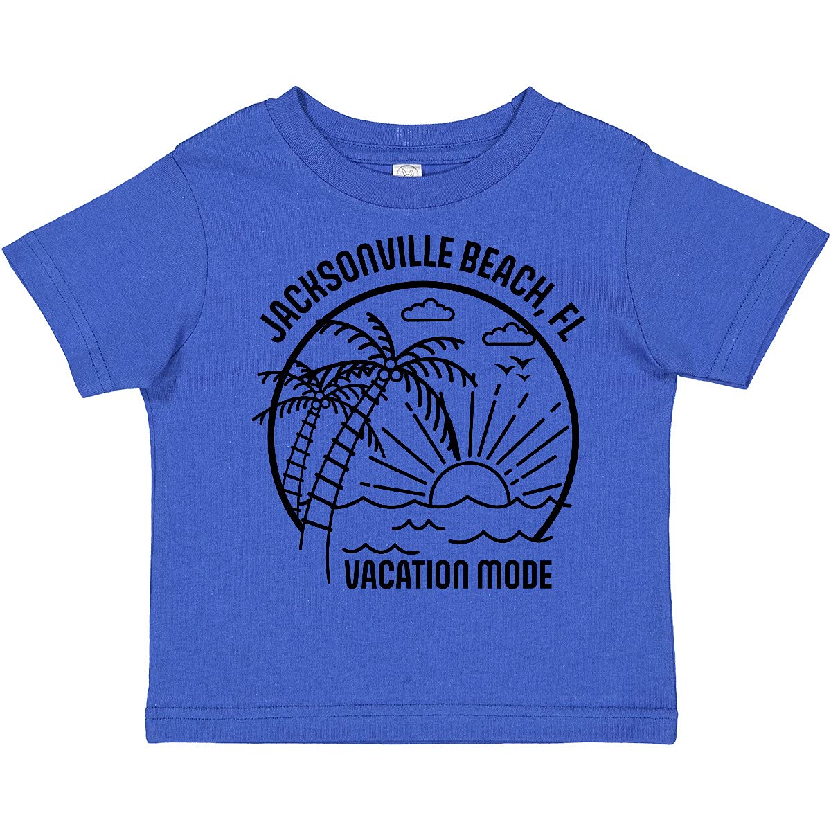 Inktastic Summer Vacation Mode Jacksonville Beach Florida Toddler T-Shirt - Cute Florida Beach Graphic Tee for Boys & Girls - Perfect for Family Vacations, Beach Trips & Summer Outfits
