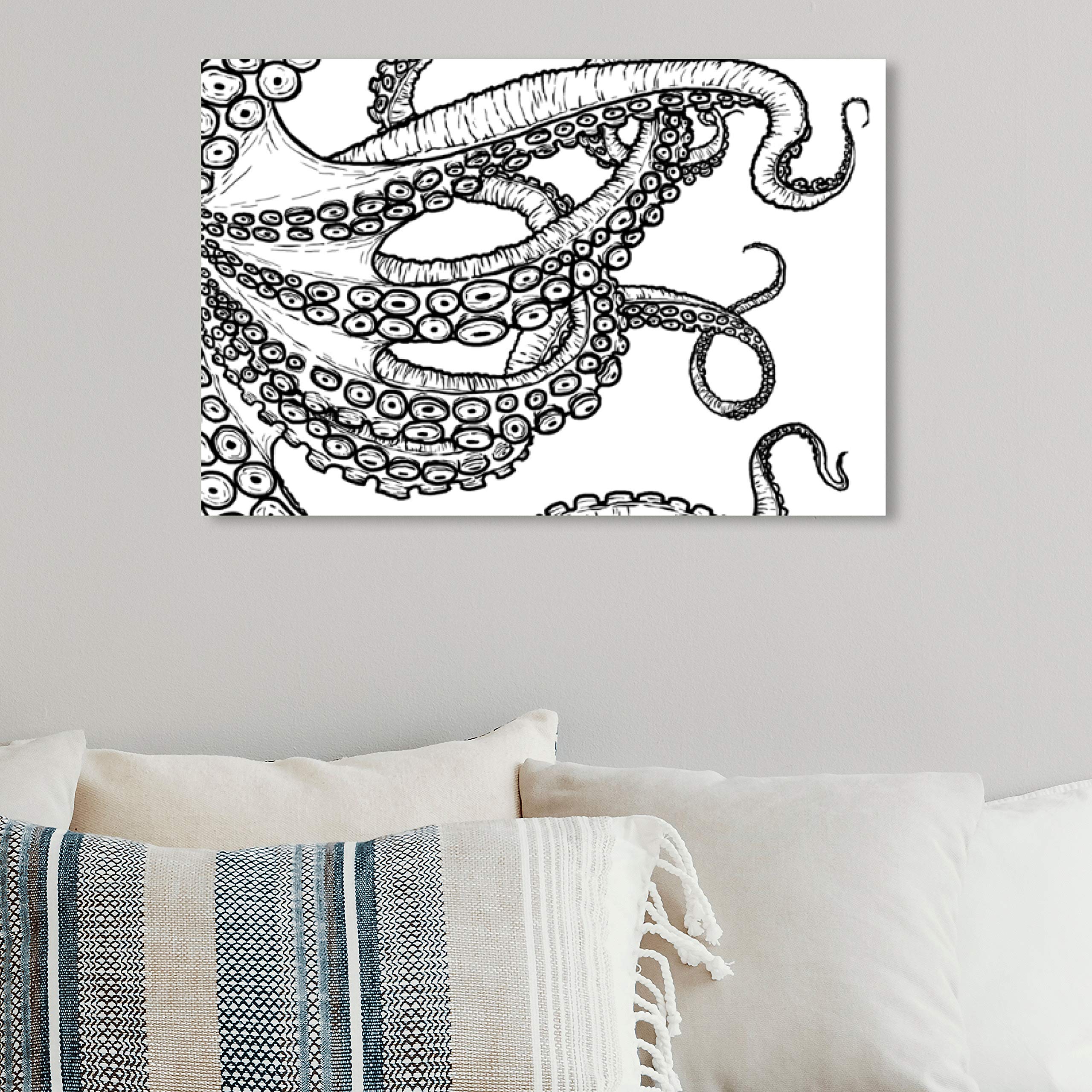 Oliver Gal Artist Co. 'Tentacles' Nautical Wall Art Canvas Print - 15
