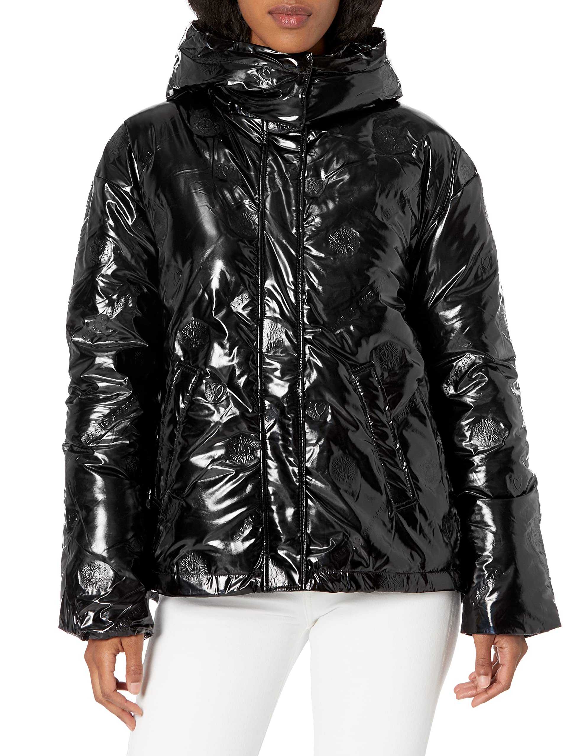 Desigual Women's Woven Padded Short Overcoat Jacket - Stylish Winter Coat for Women, Lightweight Warm Puffer Coat with Quilted Design - Perfect for Casual Outings, Office Wear & Cold Weather Fashion