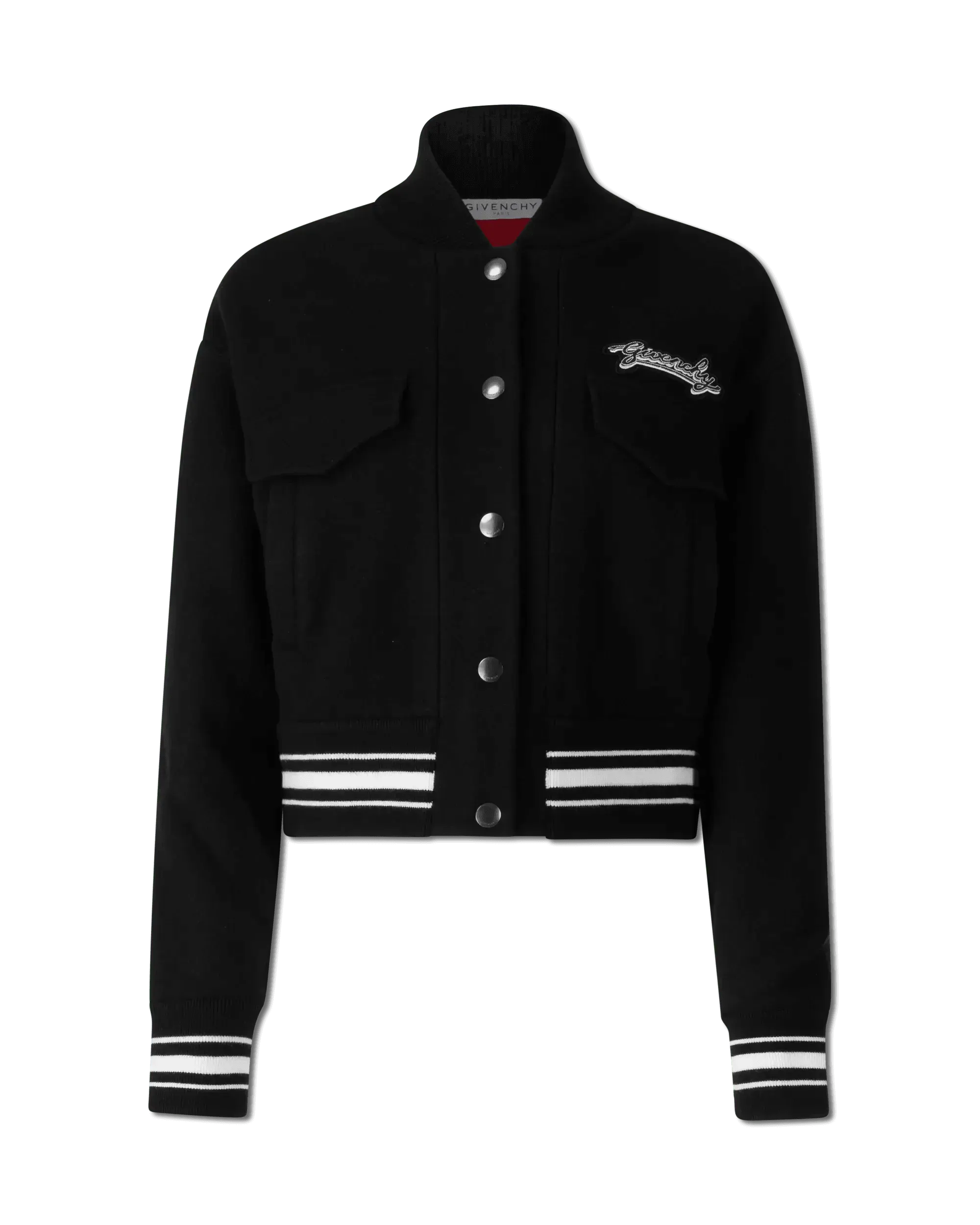 Cropped Bomber Jacket for Women - Stylish Varsity Outerwear for Casual Wear & Street Fashion