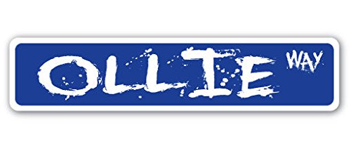 OLLIE Skateboard Street Sign Sticker - 8