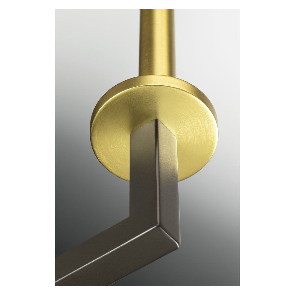 Draper 2 Light Wall Sconce - Modern Brushed Nickel Finish - Perfect for Bedroom, Hallway & Living Room Lighting