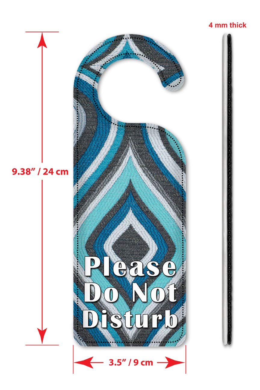 Artistic 'Do Not Disturb' Door Hanger Sign - Elegant Door Knob Decor for Hotels, Bedrooms & Privacy - Perfect for Home, Office & Travel Use