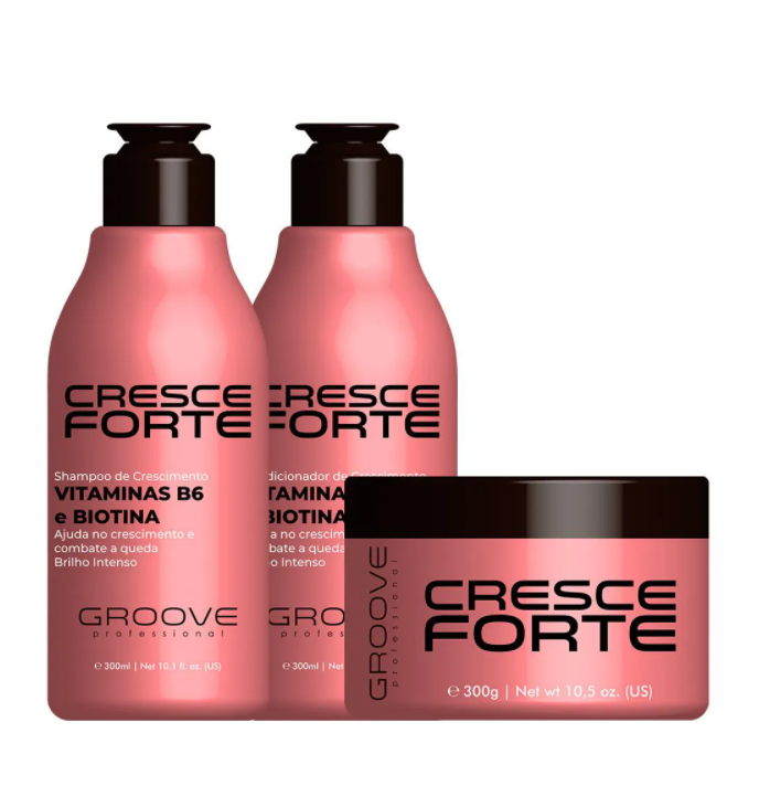 Cresce Forte Hair Growth Vitamins with Biotin & B6 - 3 Month Supply (3x300 Capsules) for Stronger, Healthier Hair - Perfect for Thinning Hair & Scalp Care