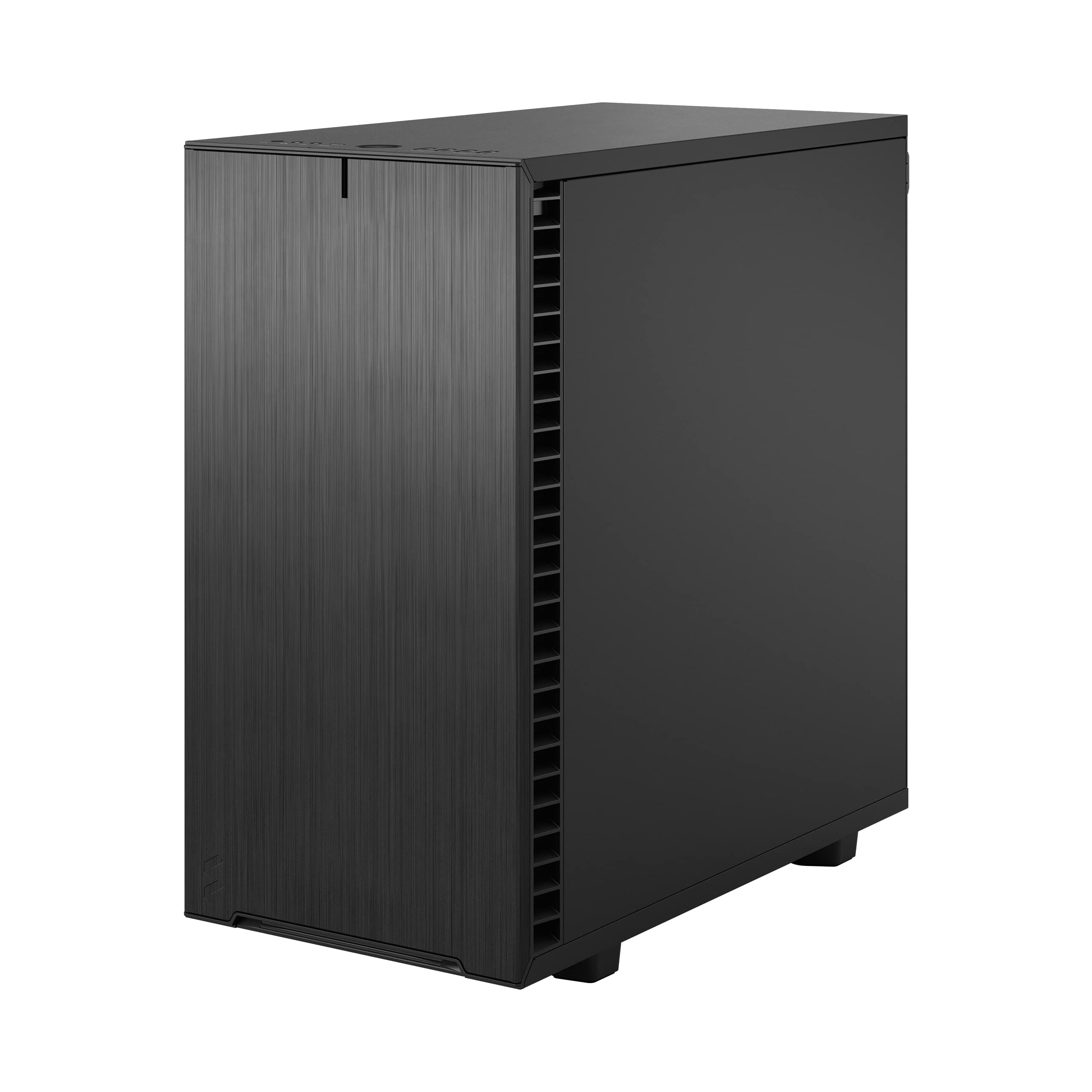 Fractal Design Define 7 Mini Black Micro ATX PC Case - Brushed Aluminum/Steel, Silent Mini Tower Computer Chassis for Home/Office/Gaming Workstation