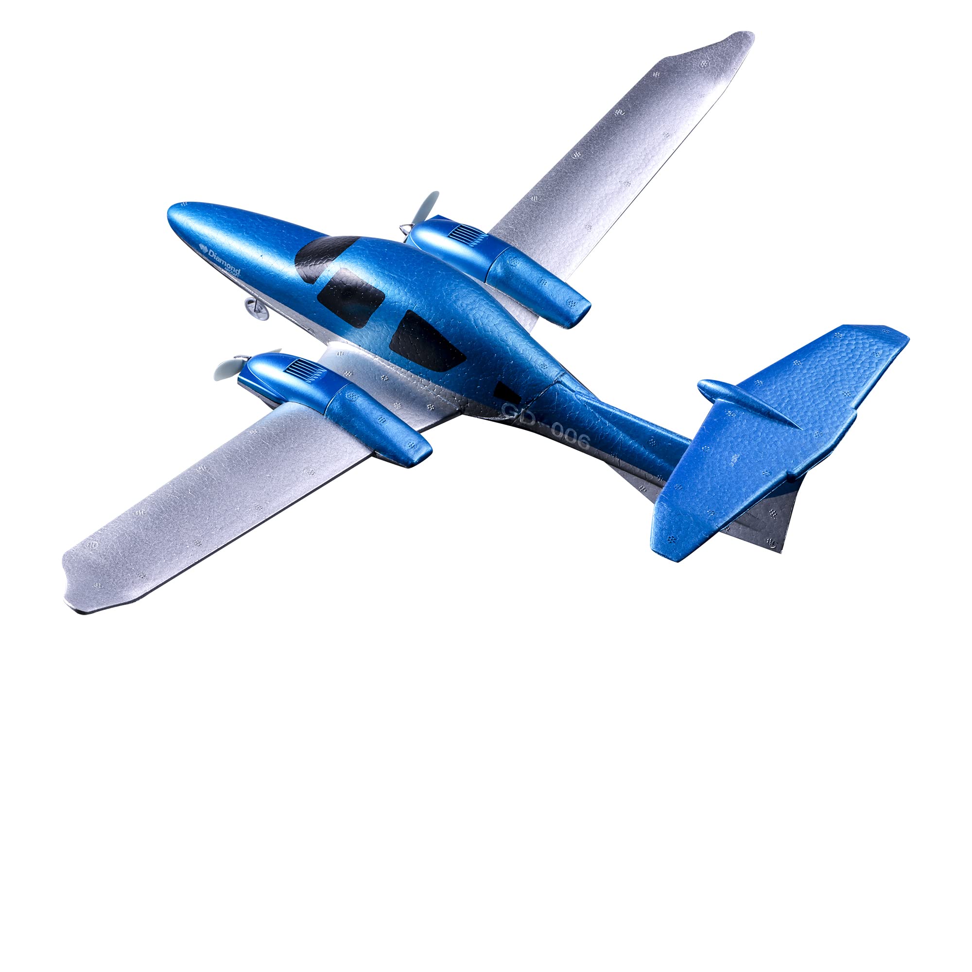 **RTF 2 Channel Remote Control RC Airplane for Beginners - 550mm Wingspan Diamond Aircraft with 2 Batteries | Outdoor Flying & Backyard Fun**
