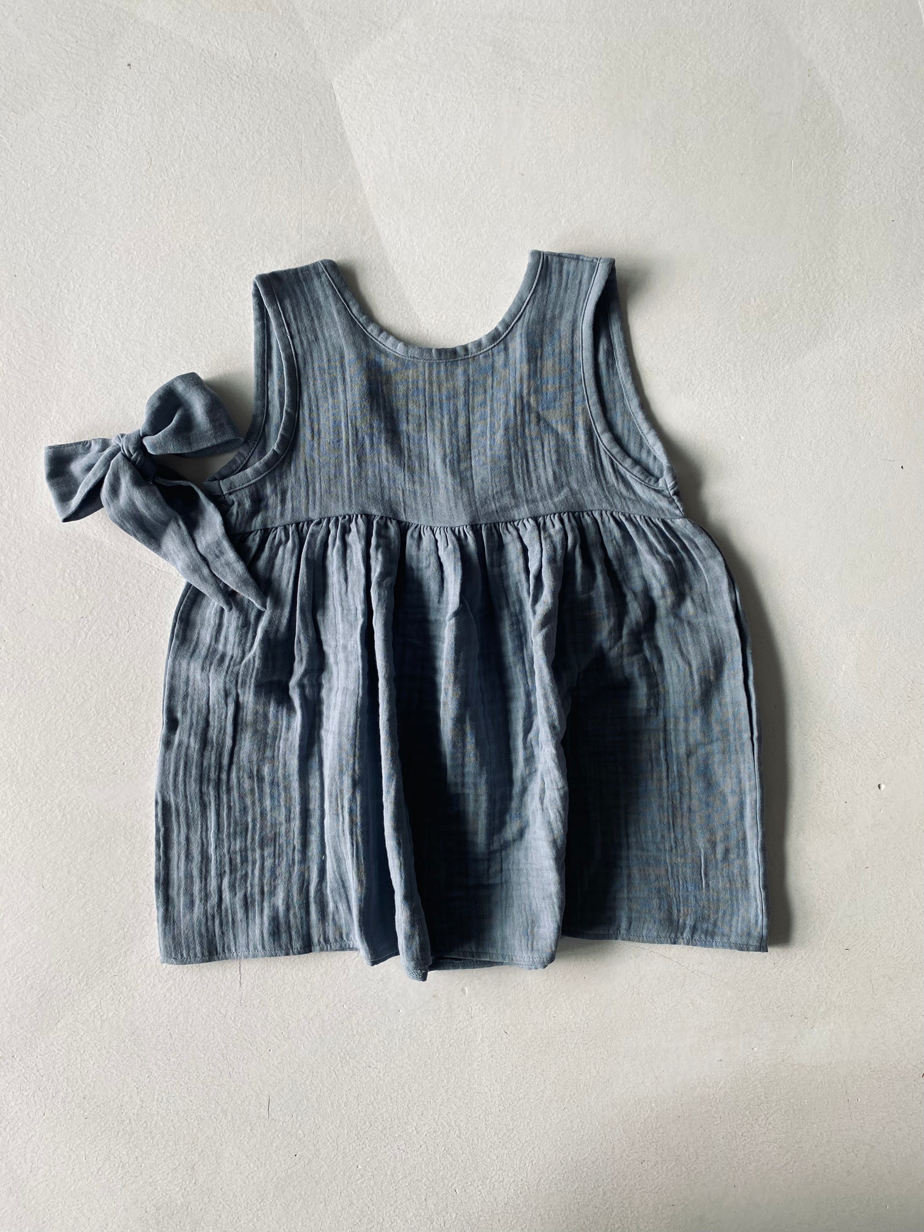 Muslin Baby Dress with Adjustable Straps - Soft & Breathable Cotton for Newborns & Infants - Perfect for Playtime, Outings & Special Occasions