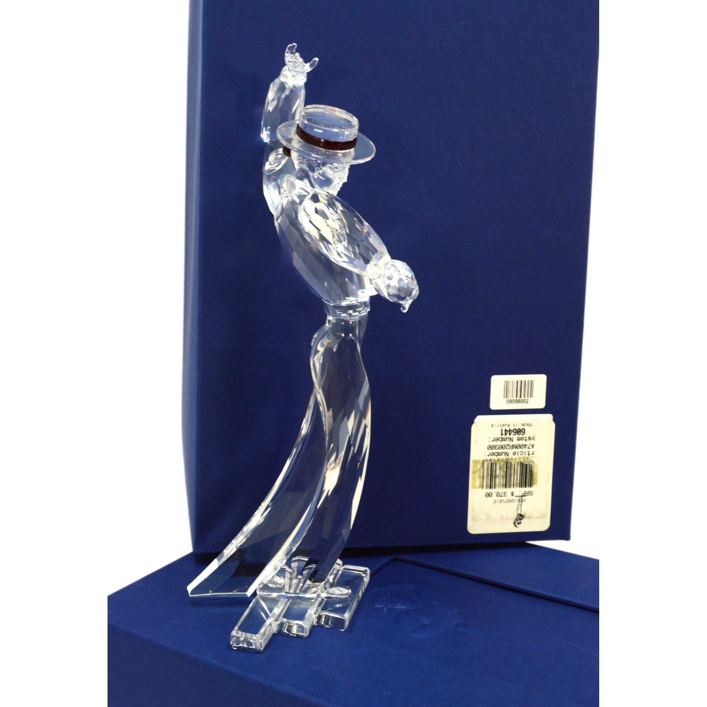 2003 Swarovski Crystal Antonio Figurine with Stand - Magic of Dance #606441 in Original Box | Elegant Home Decor & Collector's Item for Dance Enthusiasts