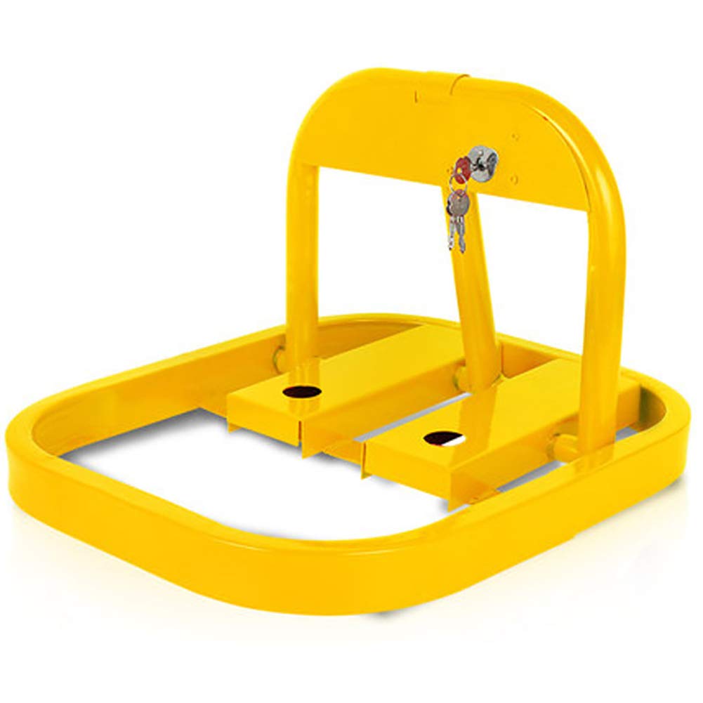 Parking Stop Ground Lock - Heavy Duty Garage Parking Assist Post for Commercial & Private Use | Easy to Operate Parking Barrier | Ideal for Driveways, Parking Lots & Garages