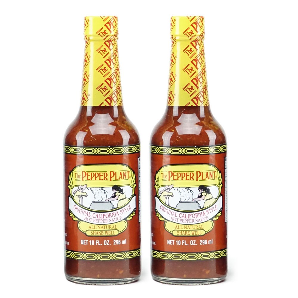 Original California Style Hot Pepper Sauce - Spicy & Flavorful 2-Pack | Perfect for Tacos, Wings & BBQ | Made with Fresh Peppers