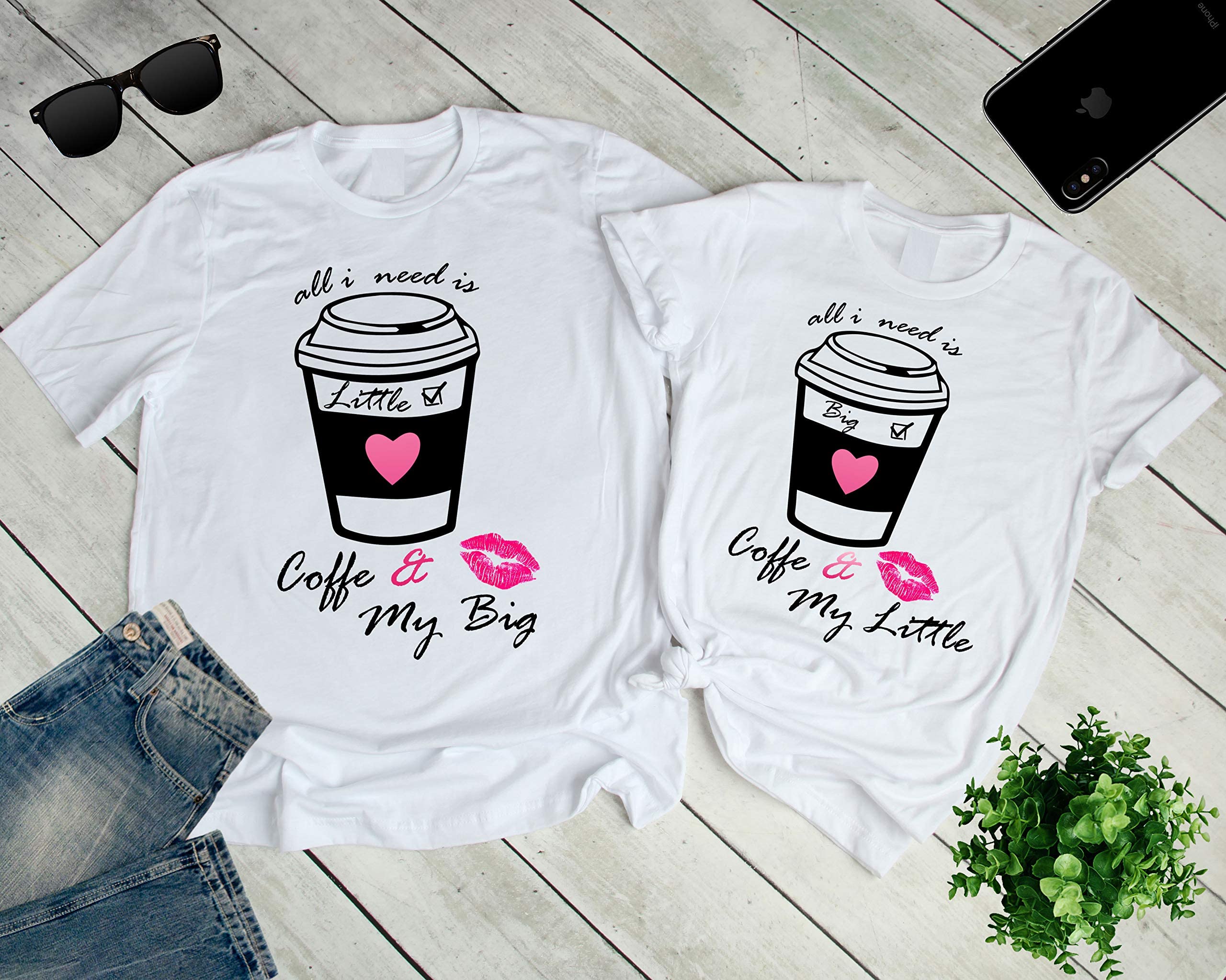 Big Little Sorority Tank Tops - Greek Letter Shirts for Big Sister & Little Sister - Comfortable Cotton Apparel for Sorority Events, Greek Week & Sisterhood Bonding
