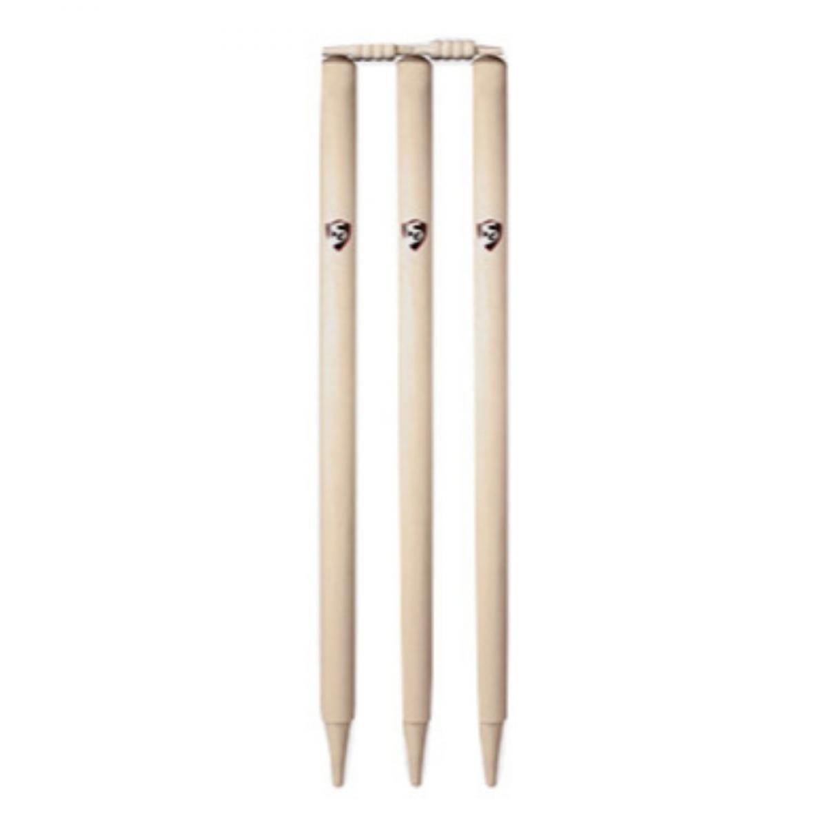 Premium SG Tournament Full Cricket Stumps - Durable Wooden Cricket Wickets for Professional Matches & Backyard Practice | Perfect for Cricket Clubs, Schools, and Home Training