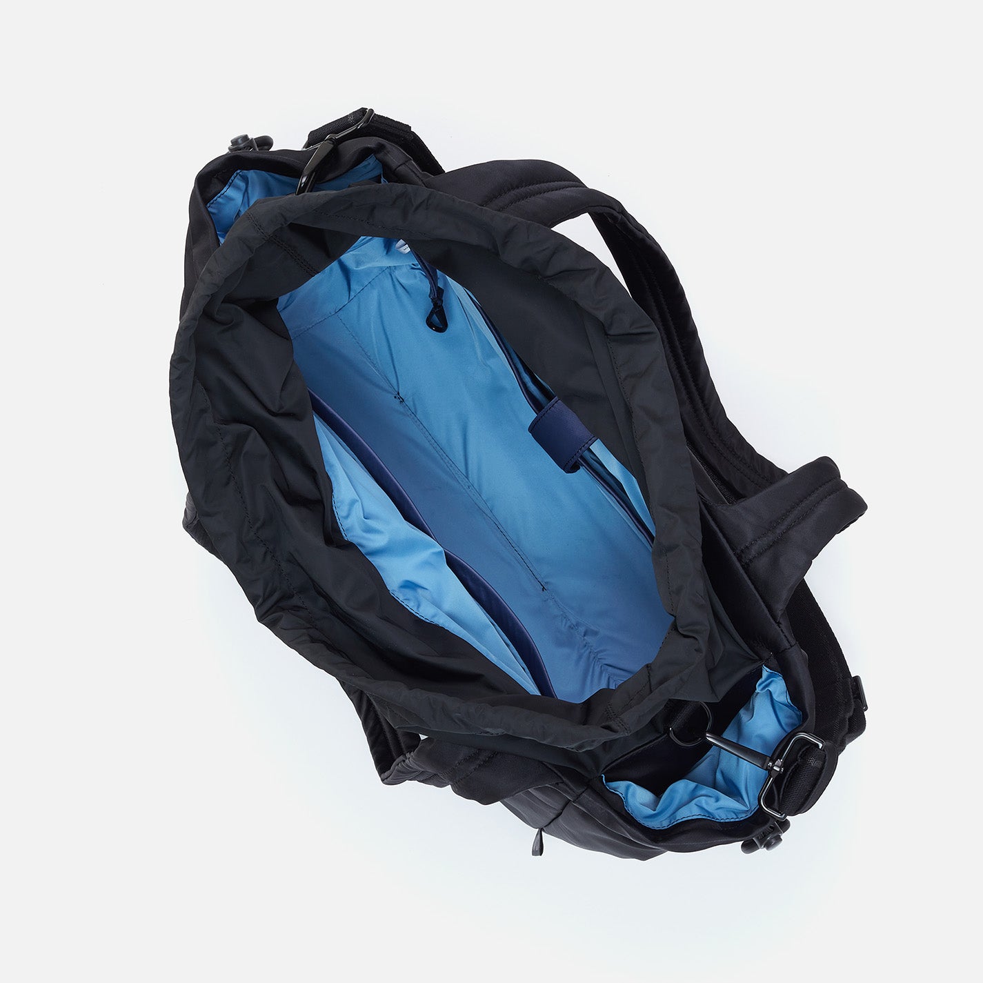 Eco-Friendly ALL IN ONE Tote Bag - Waterproof Recycled Nylon (CaRefiber) - Jet Black - Perfect for Work, Travel & Gym Essentials