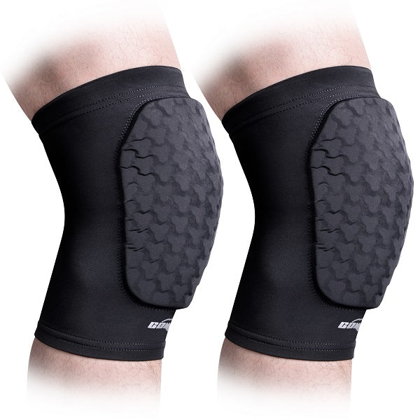 COOLOMG Basketball Knee Pads for Kids, Youth & Adults - Anti-Slip Compression Knee Sleeves for Sports Protection (1 Pair) - Perfect for Basketball, Baseball, Volleyball & Football Training