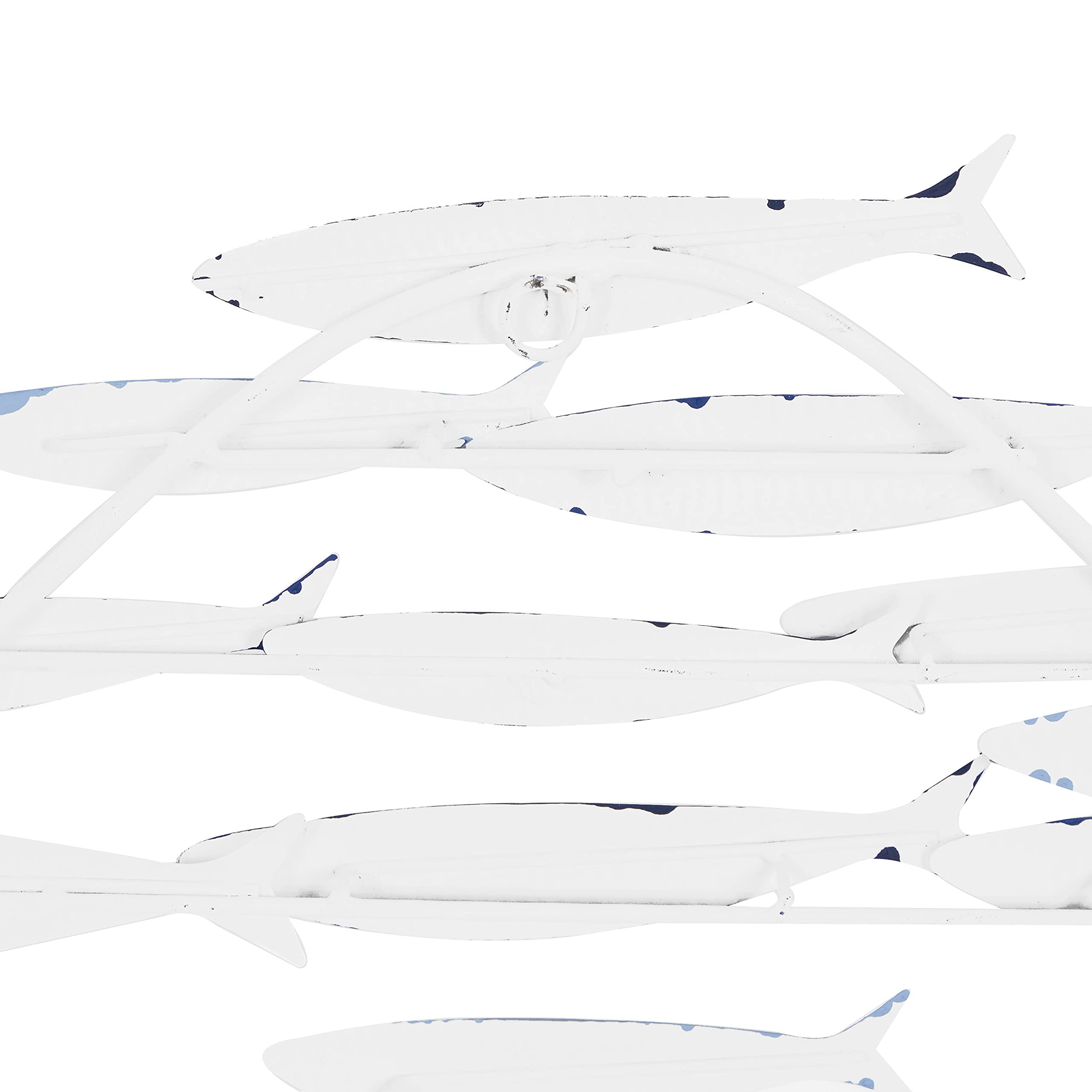 Deco 79 Blue Metal Fish Wall Art Sculpture - 27