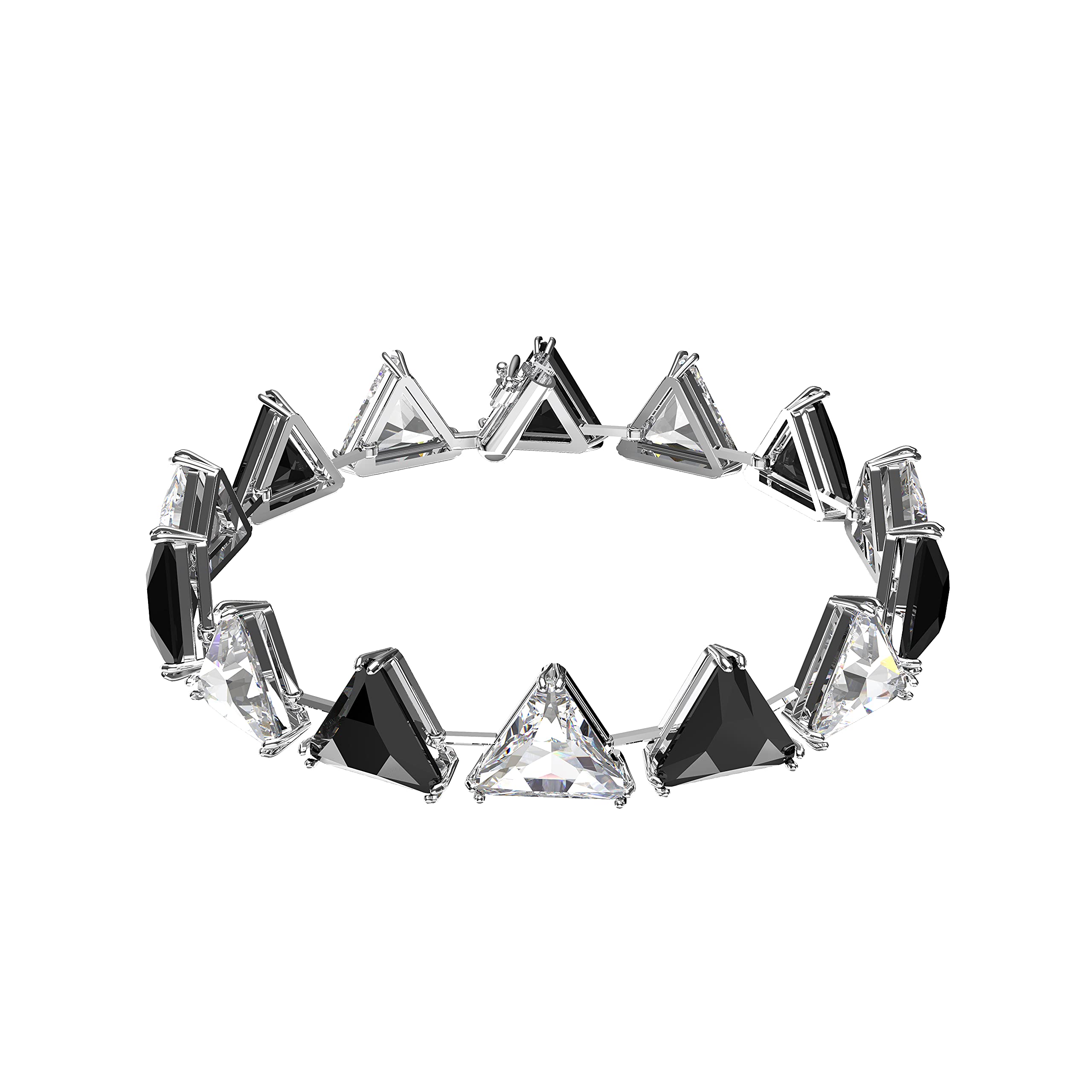 Swarovski Ortyx Triangle Cut Crystal Bracelet - Rose Gold & Rhodium Plated Jewelry for Women | Elegant Gift for Anniversary, Wedding & Special Occasions