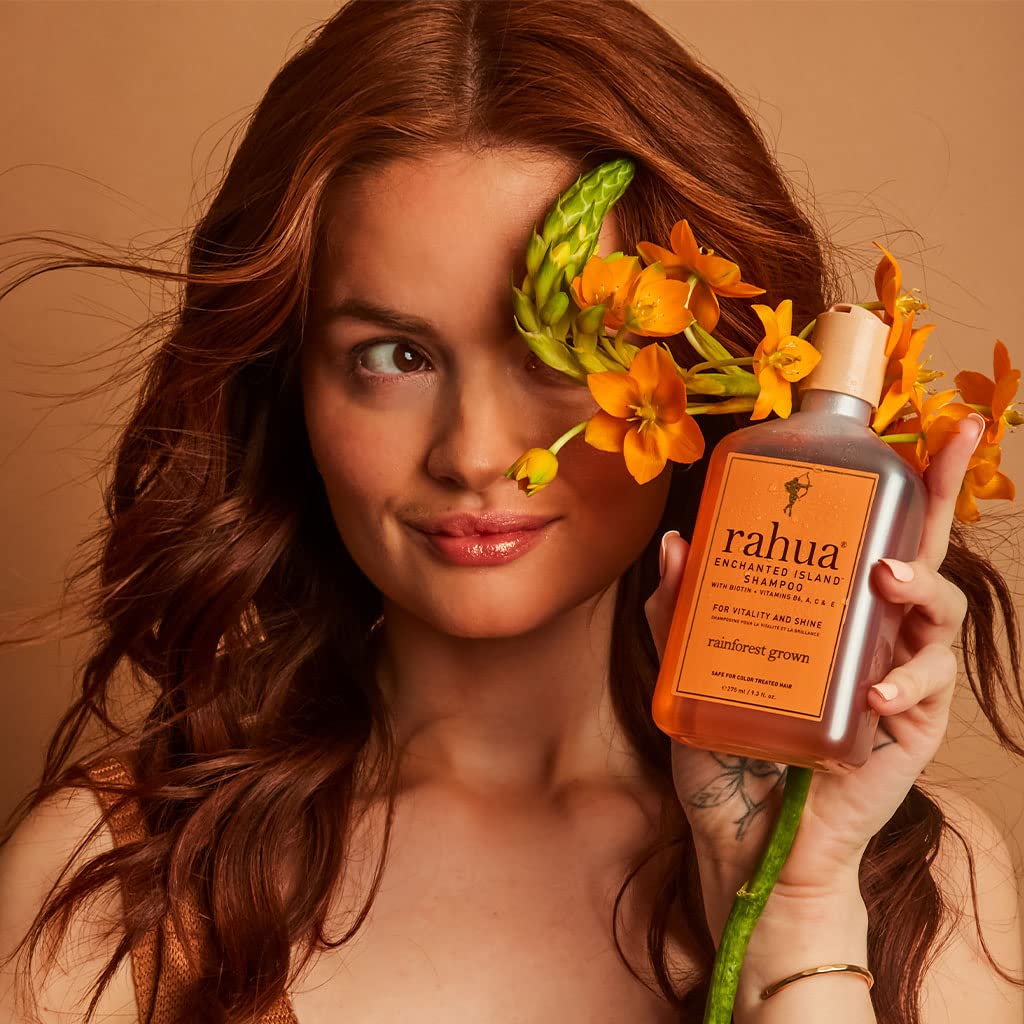 **Rahua Enchanted Island Shampoo & Conditioner Set (9.3 Fl Oz) + Vegan Curl Butter (6 Fl Oz) – Organic Hair Care for Revitalizing, Strengthening & Shine – Perfect for Curly, Dry & Damaged Hair – Salon-Quality Results at Home**    *(Use for: Deep hydration, frizz control, and natural curl definition for healthy, glossy hair.)*