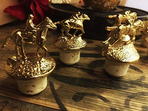 Blanton's Rare Gold Bourbon Stoppers Set of 8 - Collectible Whiskey Bottle Toppers for Bourbon Enthusiasts | Perfect for Home Bars, Whiskey Collections & Unique Gifts